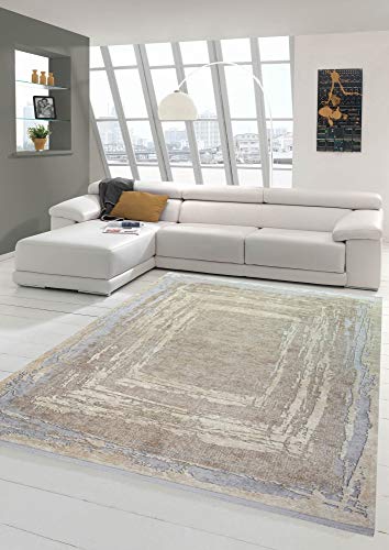 Wollteppich Designerteppich Teppich abstrakt aus Naturfasern in beige grau Größe 120x170 cm Wollteppich Designerteppich Teppich abstrakt aus Naturfasern in beige grau Größe 120x170 cm von Teppich-Traum