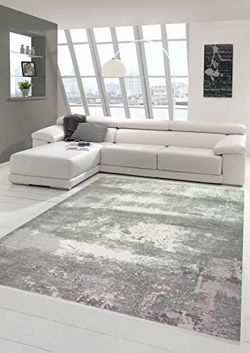 Wollteppich Designerteppich Teppich abstrakt aus Naturfasern in grau Creme Größe 80 x 300 cm Wollteppich Designerteppich Teppich abstrakt aus Naturfasern in grau Creme Größe 80 x 300 cm von Teppich-Traum