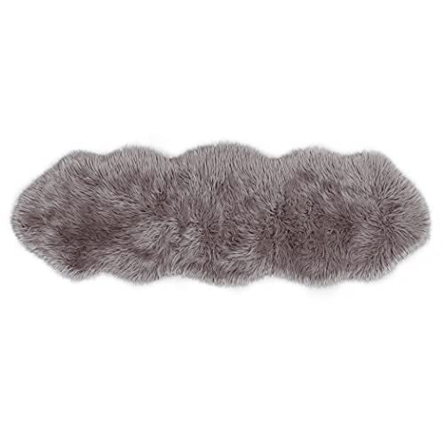 Teppich Wölkchen Schaffell Lammfell Imitat Fellteppich Kunstfell Teppich - Tischläufer Fell, Fell Läufer Flur, Bettläufer - Braun - 55x160cm Teppich Wölkchen Schaffell Lammfell Imitat Fellteppich Kunstfell Teppich - Tischläufer Fell, Fell Läufer Flur, Bettläufer - Braun - 55x160cm von Teppich Wölkchen