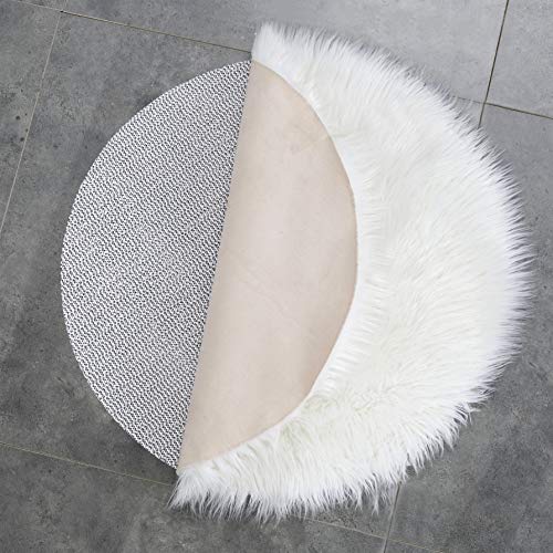 Teppich Wölkchen Teppich-Unterlage rutschfest Anti-Rutsch-Matte | Gleitschutz Teppich Stopper | Zuschneidbare Rutschmatte Universal für Schublade Auto Kofferraum | 110 cm rund von Teppich Wölkchen