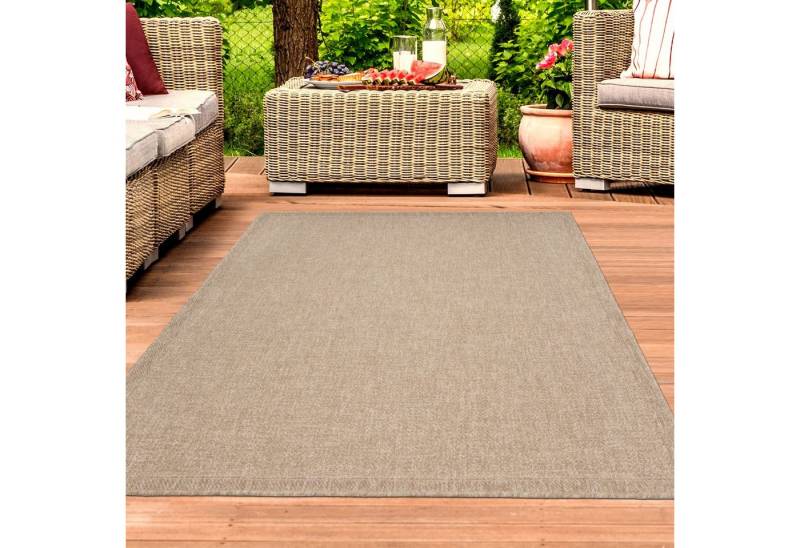 TeppichHome24 Outdoorteppich In- & Outdoorteppich in natürlichem Style, Rechteckig von TeppichHome24