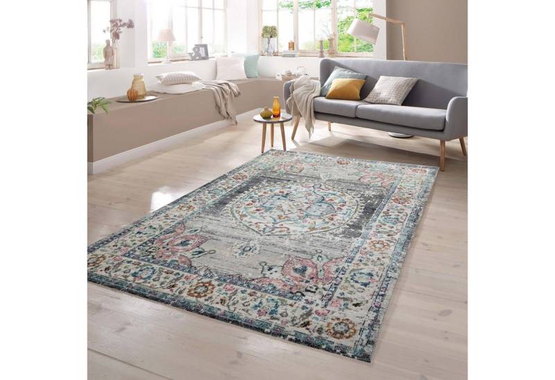 TeppichHome24 Outdoorteppich Teppich Orient Outdoor Vintage in grau blau, rechteckig TeppichHome24 Outdoorteppich Teppich Orient Outdoor Vintage in grau blau, rechteckig von TeppichHome24