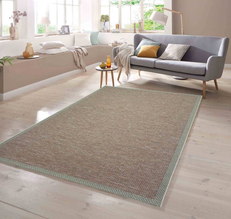 TeppichHome24 Outdoorteppich In- & Outdoor Teppich Sisal Optik Terrakotta, rechteckig, Höhe: 5 mm von TeppichHome24