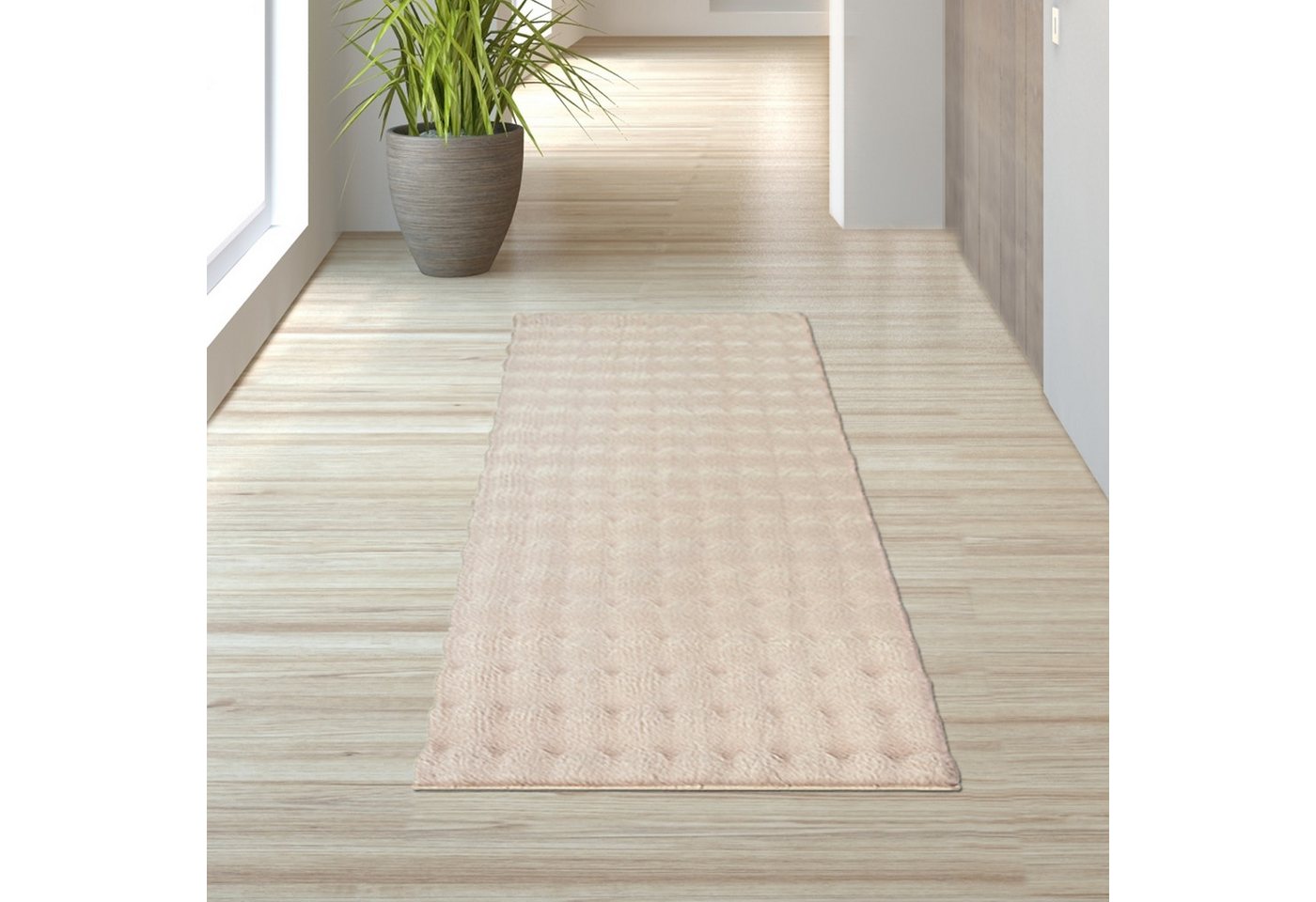 TeppichHome24 Teppich Wohnzimmer-teppich weich antirutsch mit besonderer Bubbleform in Beige, rechteckig TeppichHome24 Teppich Wohnzimmer-teppich weich antirutsch mit besonderer Bubbleform in Beige, rechteckig von TeppichHome24