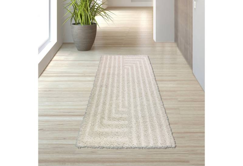 TeppichHome24 Teppich Hochflor Teppich mit modernem Muster stilvoll gemütlich in Creme, rechteckig TeppichHome24 Teppich Hochflor Teppich mit modernem Muster stilvoll gemütlich in Creme, rechteckig von TeppichHome24