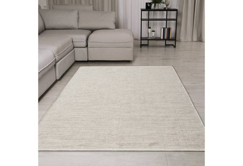 TeppichHome24 Teppich Luxuriöser Wollteppich handgewoben Uni Design in creme-beige, rechteckig TeppichHome24 Teppich Luxuriöser Wollteppich handgewoben Uni Design in creme-beige, rechteckig von TeppichHome24