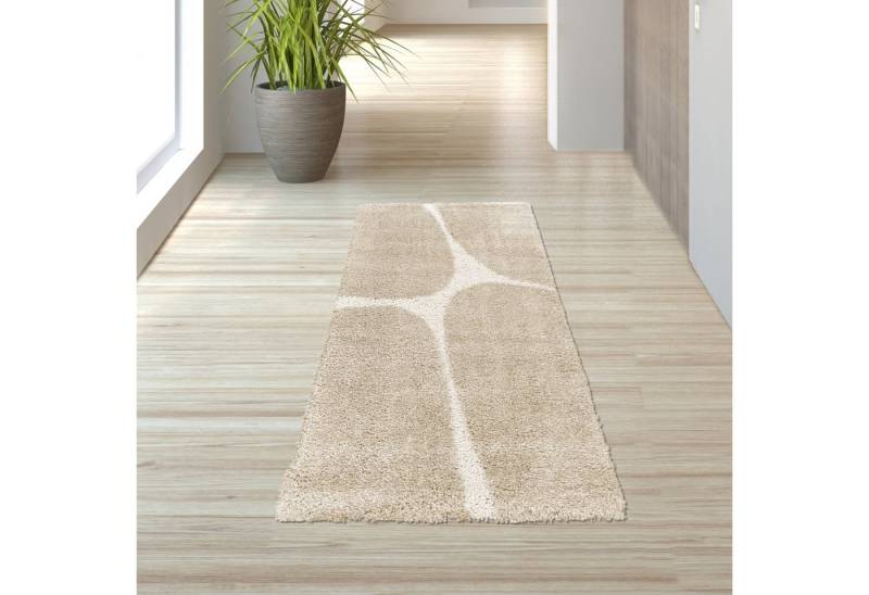 TeppichHome24 Teppich Moderner Hochflor Teppich mit organischem Muster in Creme Beige, rechteckig TeppichHome24 Teppich Moderner Hochflor Teppich mit organischem Muster in Creme Beige, rechteckig von TeppichHome24