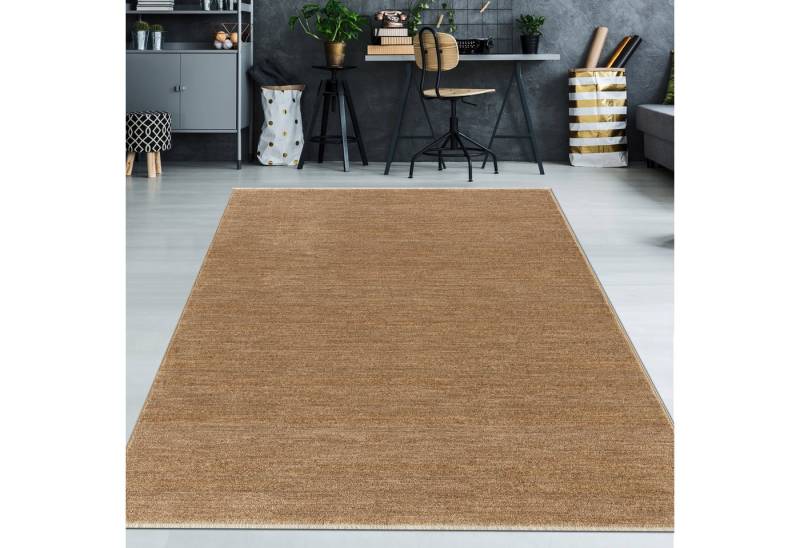 TeppichHome24 Teppich Moderner Kurzflorteppich Uni Design einfarbig kupferfarben, rechteckig TeppichHome24 Teppich Moderner Kurzflorteppich Uni Design einfarbig kupferfarben, rechteckig von TeppichHome24