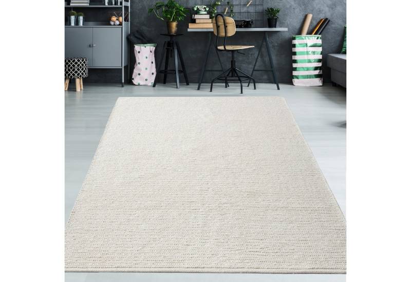 TeppichHome24 Teppich handgewobener Wollteppich in creme, rechteckig TeppichHome24 Teppich handgewobener Wollteppich in creme, rechteckig von TeppichHome24