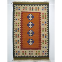 No 277 Handmade Rug Carpet Nomad Kelim Unique Item Nature Color Wool On High Quality Kilim 197 X 124 cm. | 6, 5 4, 1 Ft. No 277 Handmade Rug Carpet Nomad Kelim Unique Item Nature Color Wool On High Quality Kilim 197 X 124 cm. | 6, 5 4, 1 Ft. von Teppichhaus