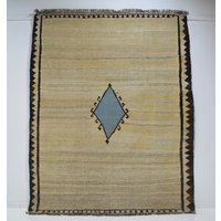 No 417 Handmade Rug Carpet Nomad Kelim Unique Item Nature Color Wool On High Quality Kilim 208 X 168 cm. | 6, 8 5, 5 Ft. No 417 Handmade Rug Carpet Nomad Kelim Unique Item Nature Color Wool On High Quality Kilim 208 X 168 cm. | 6, 8 5, 5 Ft. von Teppichhaus