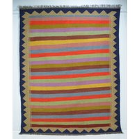 No 453 Handmade Rug Carpet Nomad Kelim Unique Item Nature Color Wool On High Quality Kilim 213 X 165 cm. | 7 5, 4 Ft. No 453 Handmade Rug Carpet Nomad Kelim Unique Item Nature Color Wool On High Quality Kilim 213 X 165 cm. | 7 5, 4 Ft. von Teppichhaus