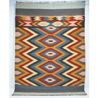 No 482 Handmade Rug Carpet Nomad Kelim Unique Item Nature Color Wool On High Quality Kilim 218 X 161 cm. | 7, 6 5, 3 Ft. No 482 Handmade Rug Carpet Nomad Kelim Unique Item Nature Color Wool On High Quality Kilim 218 X 161 cm. | 7, 6 5, 3 Ft. von Teppichhaus