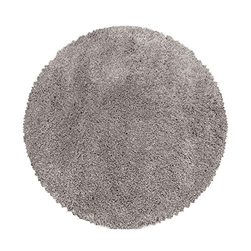 Hochflor Rund Teppich Wohnzimmer Einfarbig Schlafzimmer Esszimmer Flur Läufer Unicolor & Einfarbig Weich & Flauschig Langflor Pflegeleicht in Farbe: Beige, Grösse: 80 cm Rund Hochflor Rund Teppich Wohnzimmer Einfarbig Schlafzimmer Esszimmer Flur Läufer Unicolor & Einfarbig Weich & Flauschig Langflor Pflegeleicht in Farbe: Beige, Grösse: 80 cm Rund von Teppium