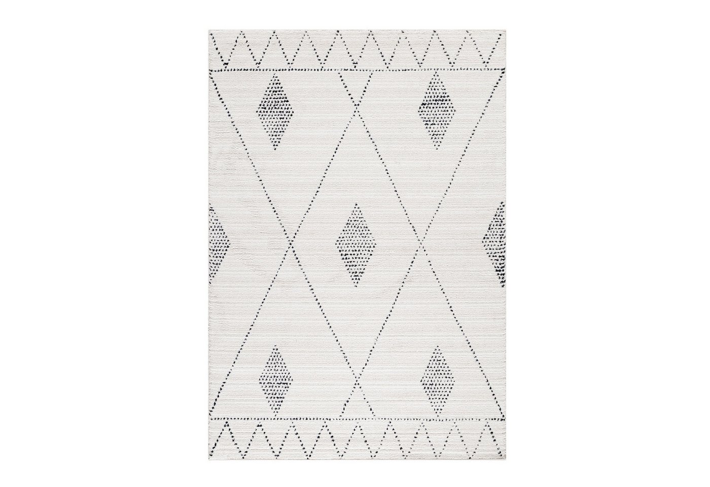 Teppich Berber-Design, Teppium, Rechteckig, Höhe: 15 mm, Kurzflor Teppich Wohnzimmer Berber-Design Natur Teppiche im Boho-Stil von Teppium
