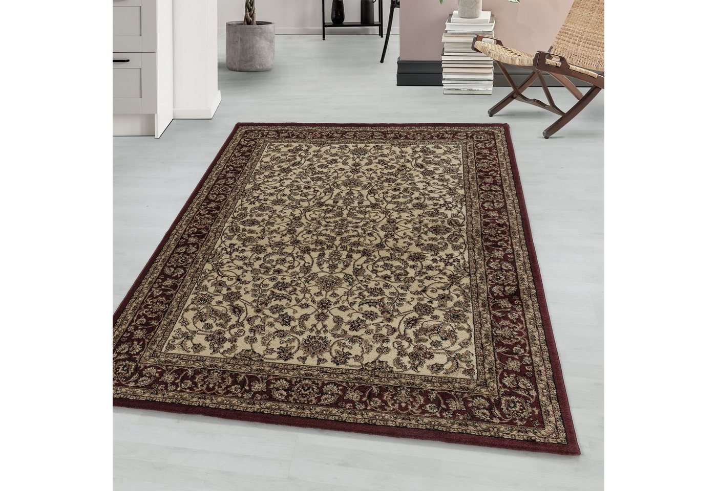 Teppich Orientalisch Design, Teppium, Rechteckig, Höhe: 9 mm, Orient Teppich Wohnzimmer Orientalisch Design Kurzflor Pflegeleicht von Teppium