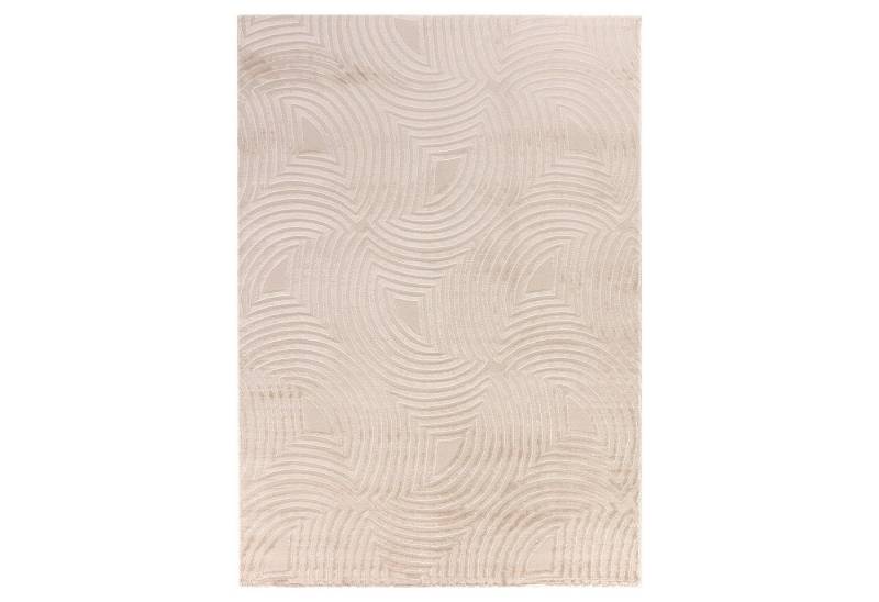Teppium Teppich Skandinavisches Boho Muster, Rechteckig, Höhe: 12 mm, Teppich Wohnzimmer Boho Design Skandinavische Stil Natur Optik von Teppium