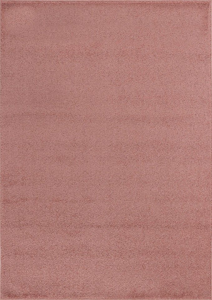 Teppich Unicolor - Einfarbig, Teppium, Rechteckig, Höhe: 11 mm, Einfarbig Kurzflor Teppich Wohnzimmer verschiedene farben und größen von Teppium