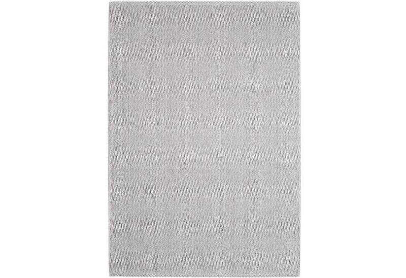 Teppium Teppich Unicolor - Einfarbig, Rechteckig, Höhe: 7 mm, Kurzflor Schlingen Teppich Silber Cut-Loop Wohnzimmer Teppich von Teppium