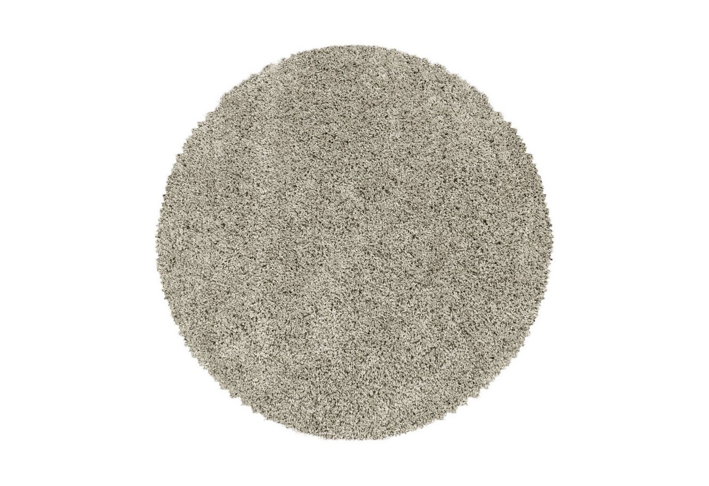 Teppich Unicolor - Einfarbig, Teppium, Rund, Höhe: 30 mm, Einfarbig Shaggy Teppich Wohnzimmer Langflor versch. farben und größen von Teppium