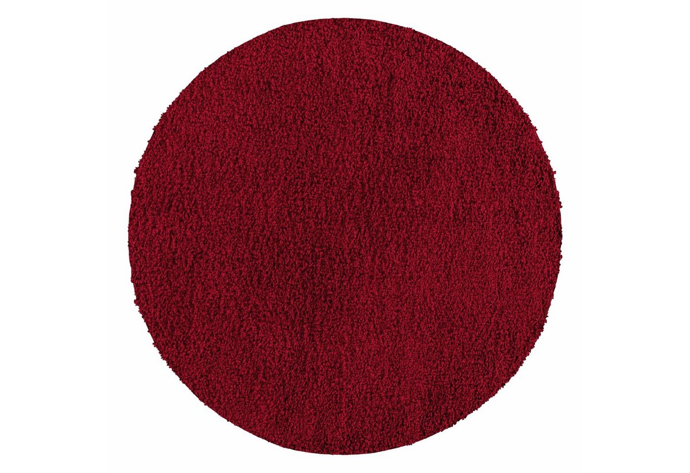 Teppich Unicolor - Einfarbig, Teppium, Rund, Höhe: 30 mm, Teppich Wohnzimmer von Teppium