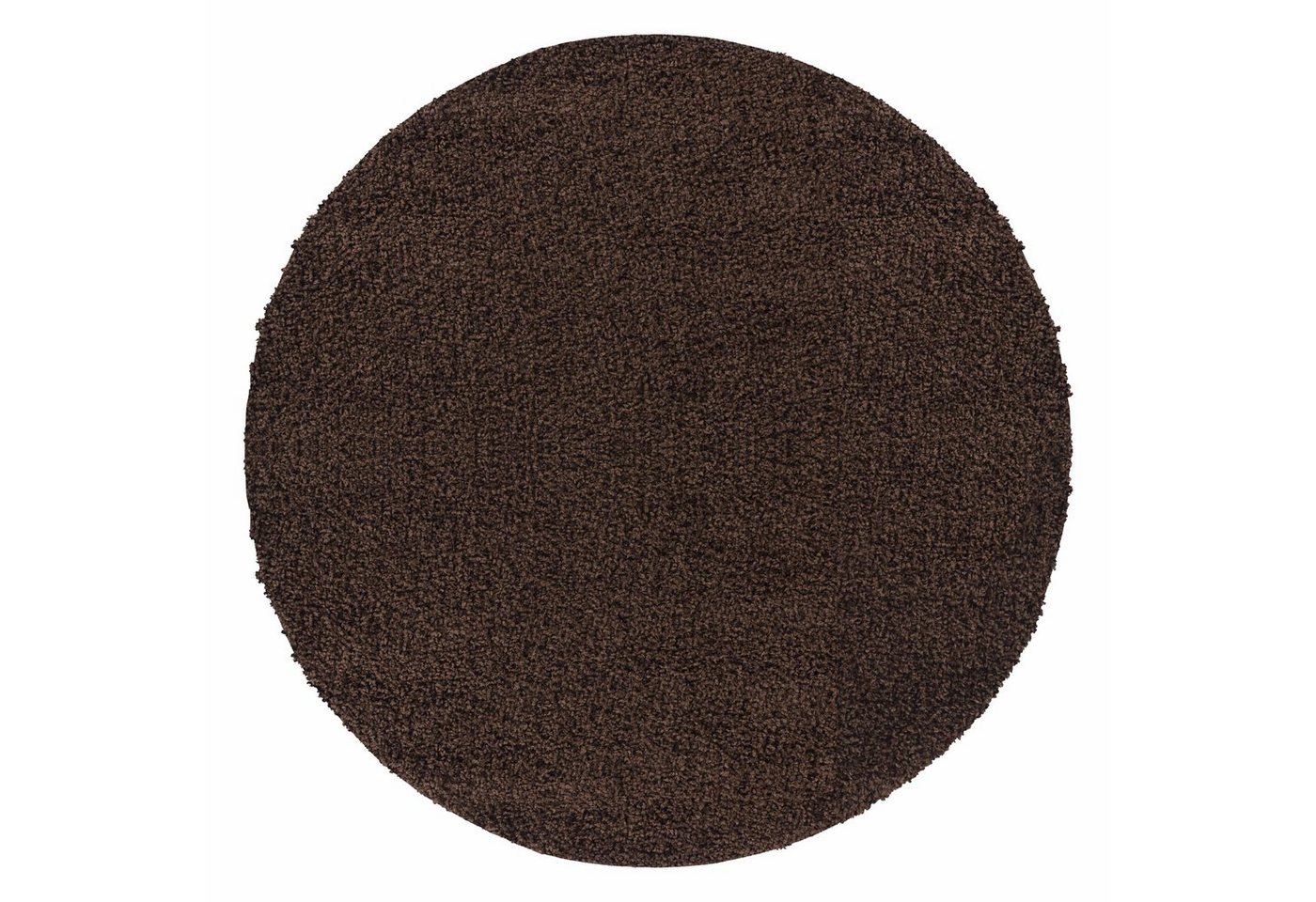 Teppich Unicolor - Einfarbig, Teppium, Rund, Höhe: 30 mm, Teppich Wohnzimmer von Teppium