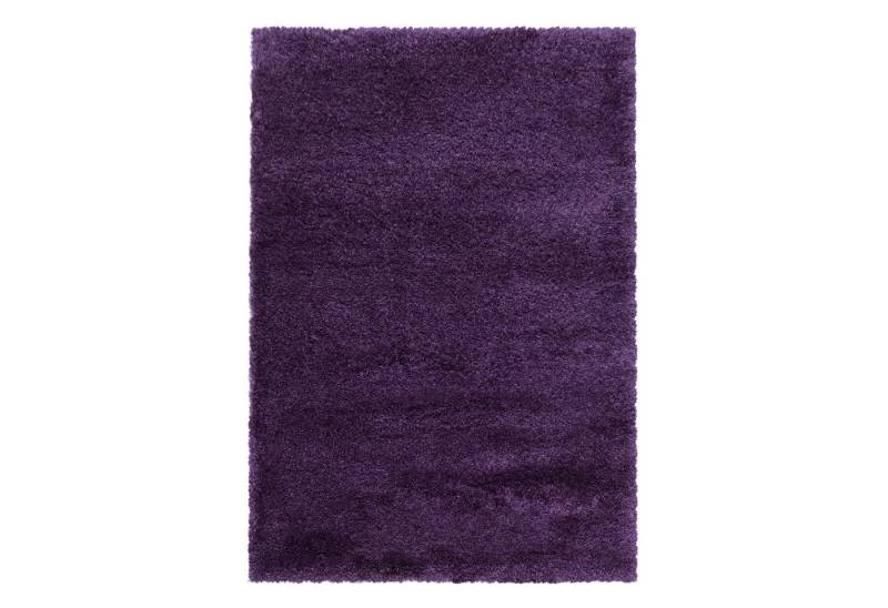 Teppium Teppich Unicolor - Einfarbig, Rund, Höhe: 30 mm, Teppich Wohnzimmer Einfarbig Shaggy verschidene farben und größen von Teppium