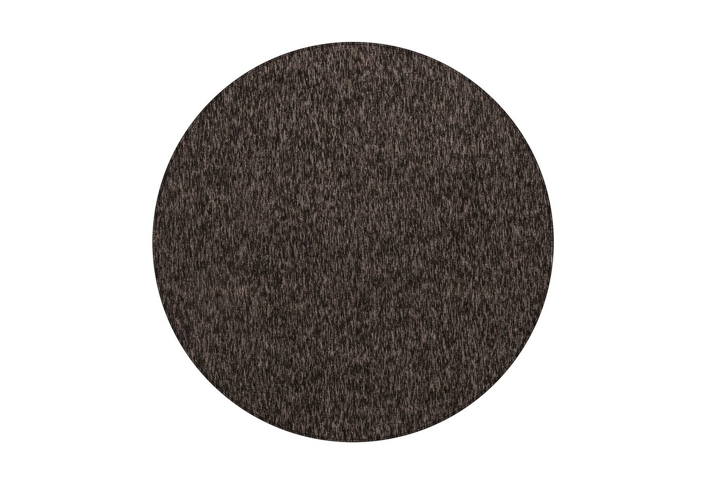 Teppich Unicolor - Einfarbig, Teppium, Rund, Höhe: 7 mm, Runder Schlingen Teppich Wohnzimmer Einfarbig Meliert Optik von Teppium