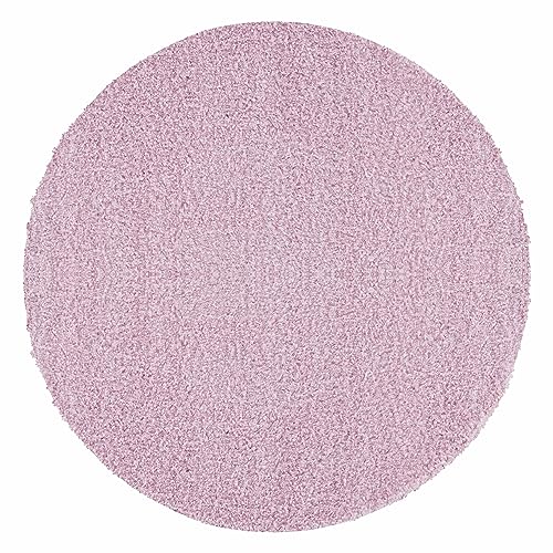 Teppium Moderner Hochflor Teppich Wohnzimmer 160 cm Rund Rosa - Shaggy Flauschiger Teppich, Extra Weich, Pflegeleicht und Einfarbig - für Schlafzimmer, Küche und Esszimmer Teppium Moderner Hochflor Teppich Wohnzimmer 160 cm Rund Rosa - Shaggy Flauschiger Teppich, Extra Weich, Pflegeleicht und Einfarbig - für Schlafzimmer, Küche und Esszimmer von Teppium