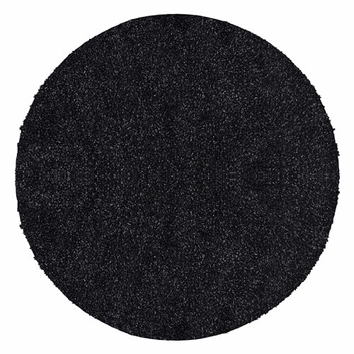 Teppium Moderner Hochflor Teppich Wohnzimmer 160 cm Rund Anthrazit - Shaggy Flauschiger Teppich, Extra Weich, Pflegeleicht und Einfarbig - für Schlafzimmer, Küche und Esszimmer Teppium Moderner Hochflor Teppich Wohnzimmer 160 cm Rund Anthrazit - Shaggy Flauschiger Teppich, Extra Weich, Pflegeleicht und Einfarbig - für Schlafzimmer, Küche und Esszimmer von Teppium