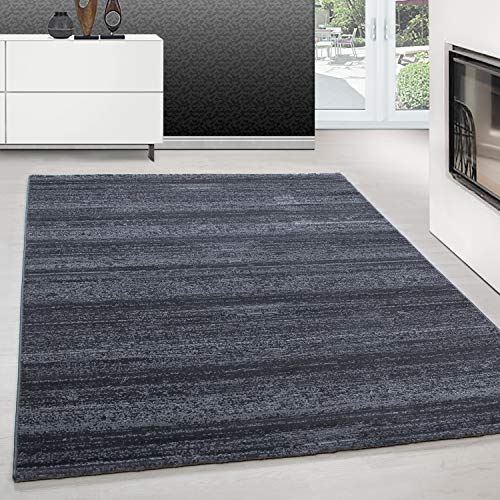 Teppium Moderner Kurzflor Teppich Wohnzimmer 200x300 (200 x 290 cm) Grau - Flauschiger Teppich Waschbar, Einfarbig, Pflegeleicht, Weich - Ideal für Schlafzimmer, Esszimer und als Küchenteppich von Teppium