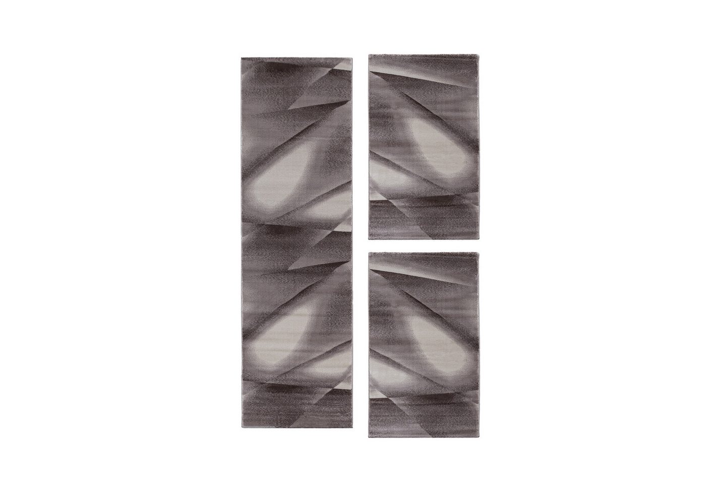 Teppium Teppich Abstrakt Design, Rechteckig, Höhe: 12 mm, Schlafzimmer Teppich Bettumrandung Läufer Set 3 teilig Braun Teppium Teppich Abstrakt Design, Rechteckig, Höhe: 12 mm, Schlafzimmer Teppich Bettumrandung Läufer Set 3 teilig Braun von Teppium