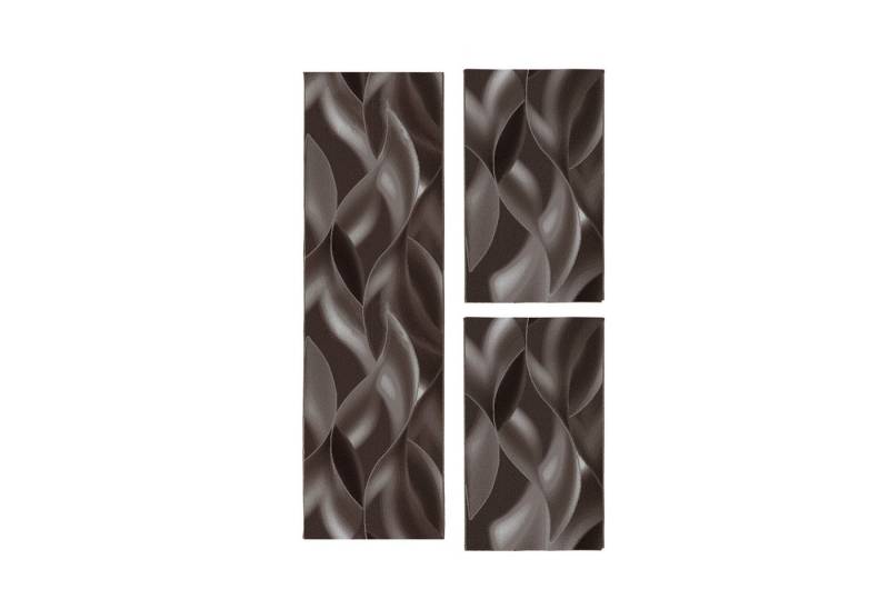 Teppium Teppich Abstrakt Wellen Design, Rechteckig, Höhe: 6 mm, Schlafzimmer Teppich Bettumrandung Läufer Set 3 teilig Braun Teppium Teppich Abstrakt Wellen Design, Rechteckig, Höhe: 6 mm, Schlafzimmer Teppich Bettumrandung Läufer Set 3 teilig Braun von Teppium