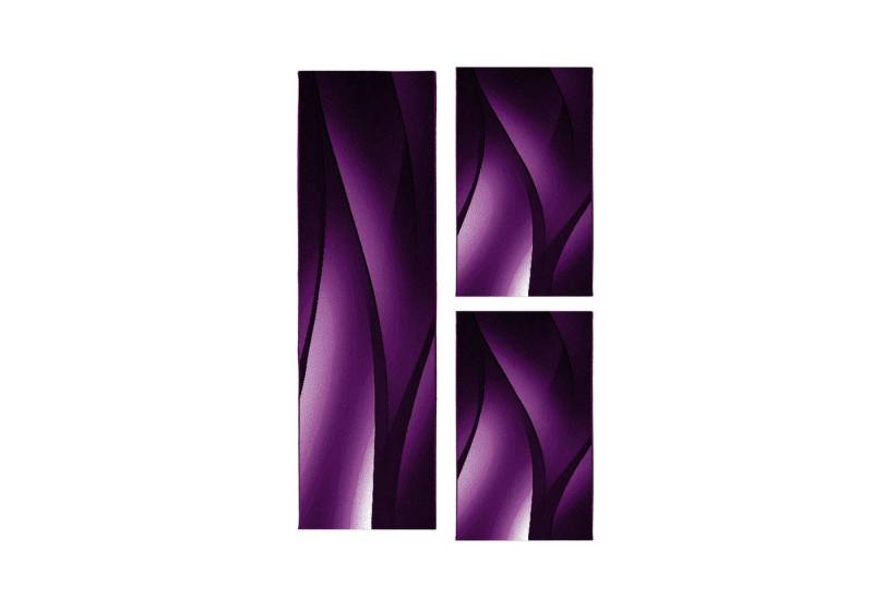 Teppium Teppich Ombre Design, Rechteckig, Höhe: 6 mm, Schlafzimmer Teppich Bettumrandung Läufer Set 3 teilig Lila-3 Teppium Teppich Ombre Design, Rechteckig, Höhe: 6 mm, Schlafzimmer Teppich Bettumrandung Läufer Set 3 teilig Lila-3 von Teppium