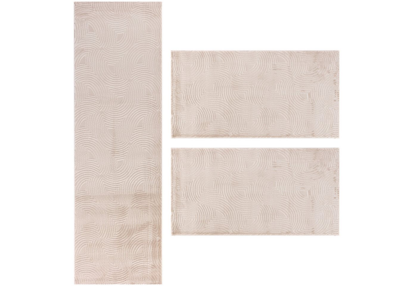 Teppium Teppich Skandinavisches Boho Muster, Rechteckig, Höhe: 12 mm, Schlafzimmer Teppich Bettumrandung Läufer Set 3 teilig Beige-3 Teppium Teppich Skandinavisches Boho Muster, Rechteckig, Höhe: 12 mm, Schlafzimmer Teppich Bettumrandung Läufer Set 3 teilig Beige-3 von Teppium
