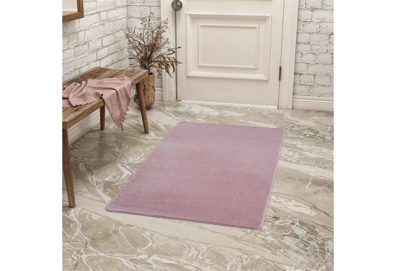 Teppium Teppich Unicolor - Einfarbig, Läufer, Höhe: 11 mm, Kurzflor Teppich Anti-Rutsch Rückseite Waschbar Flauschiger Teppium Teppich Unicolor - Einfarbig, Läufer, Höhe: 11 mm, Kurzflor Teppich Anti-Rutsch Rückseite Waschbar Flauschiger von Teppium