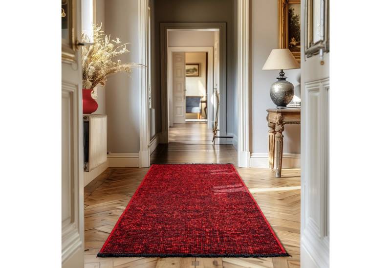 Teppium Teppich Unicolor - Einfarbig, Läufer, Höhe: 7 mm, Baumwolle Teppich Anti-Rutsch Waschbar Flachgewebe Teppium Teppich Unicolor - Einfarbig, Läufer, Höhe: 7 mm, Baumwolle Teppich Anti-Rutsch Waschbar Flachgewebe von Teppium