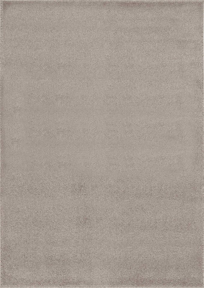 Teppium Teppich Unicolor - Einfarbig, Rechteckig, Höhe: 11 mm, Einfarbig Kurzflor Teppich Wohnzimmer Beige Modern Rücken aus Filz von Teppium