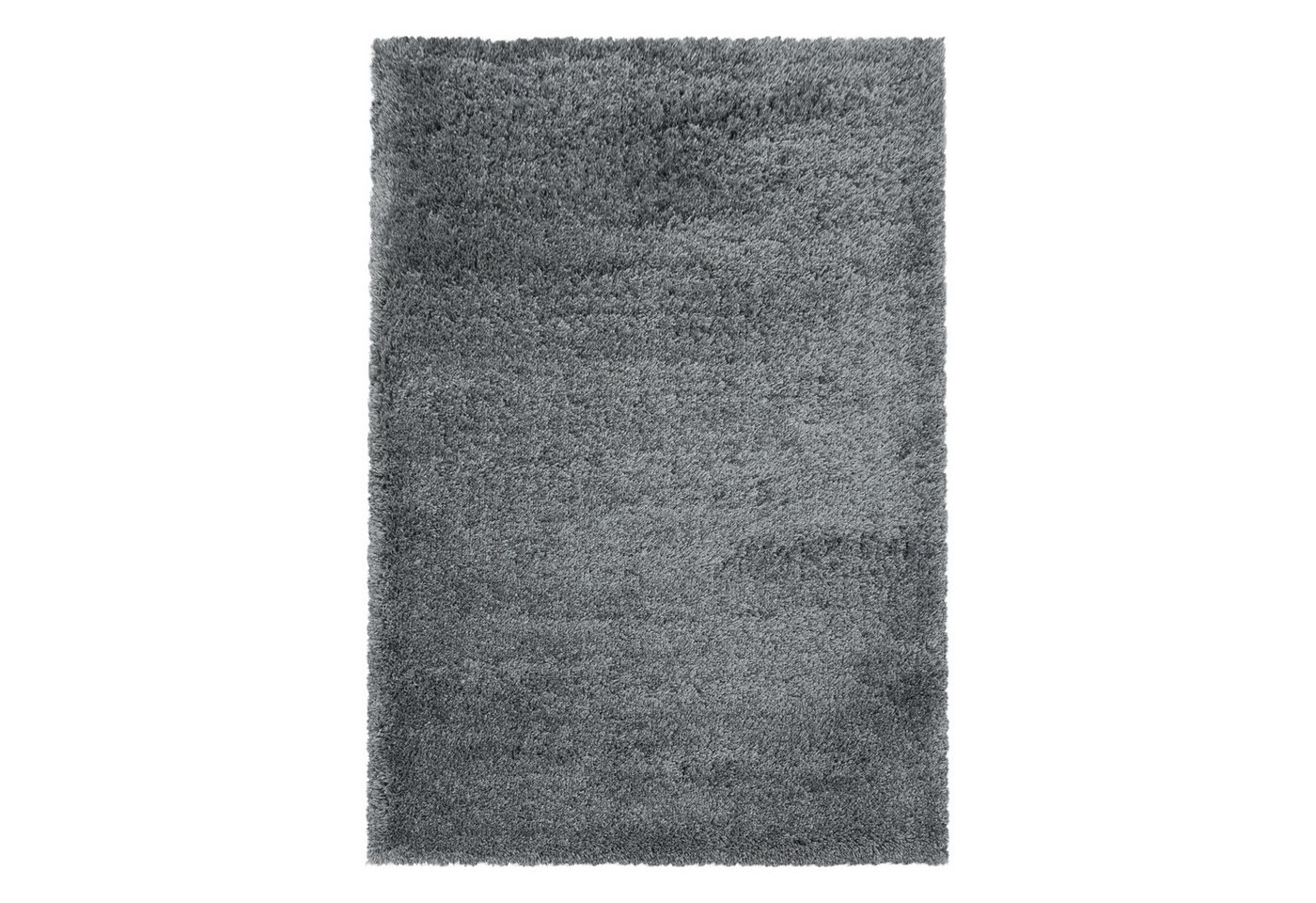 Teppium Teppich Unicolor - Einfarbig, Rechteckig, Höhe: 30 mm, Teppich Wohnzimmer Modern Einfarbig Hellgrau Weich Langflor Shaggy von Teppium