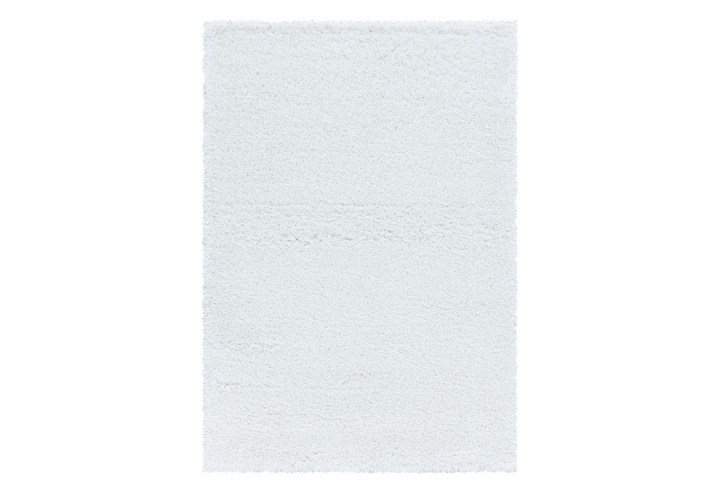 Teppium Teppich Unicolor - Einfarbig, Rechteckig, Höhe: 30 mm, Teppich Wohnzimmer Modern Einfarbig Weiß Weich Langflor Shaggy von Teppium