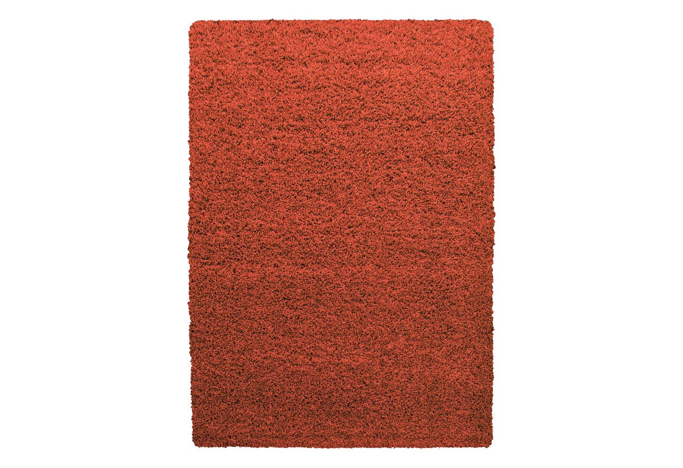 Teppium Teppich Unicolor - Einfarbig, Rechteckig, Höhe: 30 mm, Teppich Wohnzimmer Shaggy Einfarbig Terrakotta Modern Flauschig Weiche von Teppium