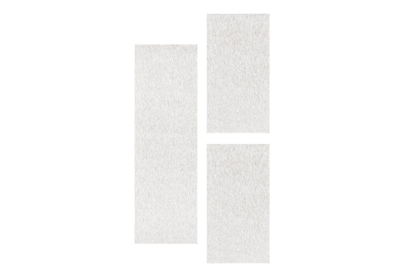 Teppium Teppich Unicolor - Einfarbig, Rechteckig, Höhe: 5 mm, Schlafzimmer Teppich Bettumrandung Läufer Set 3 teilig Creme Teppium Teppich Unicolor - Einfarbig, Rechteckig, Höhe: 5 mm, Schlafzimmer Teppich Bettumrandung Läufer Set 3 teilig Creme von Teppium