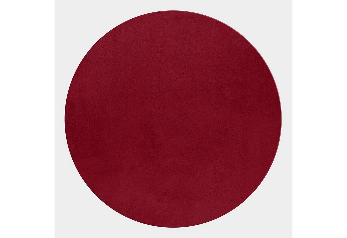 Teppium Teppich Unicolor - Einfarbig, Rund, Höhe: 20 mm, Runder Teppich Wohnzimmer Einfarbig Shaggy Flauschiger Felloptik Teppium Teppich Unicolor - Einfarbig, Rund, Höhe: 20 mm, Runder Teppich Wohnzimmer Einfarbig Shaggy Flauschiger Felloptik von Teppium