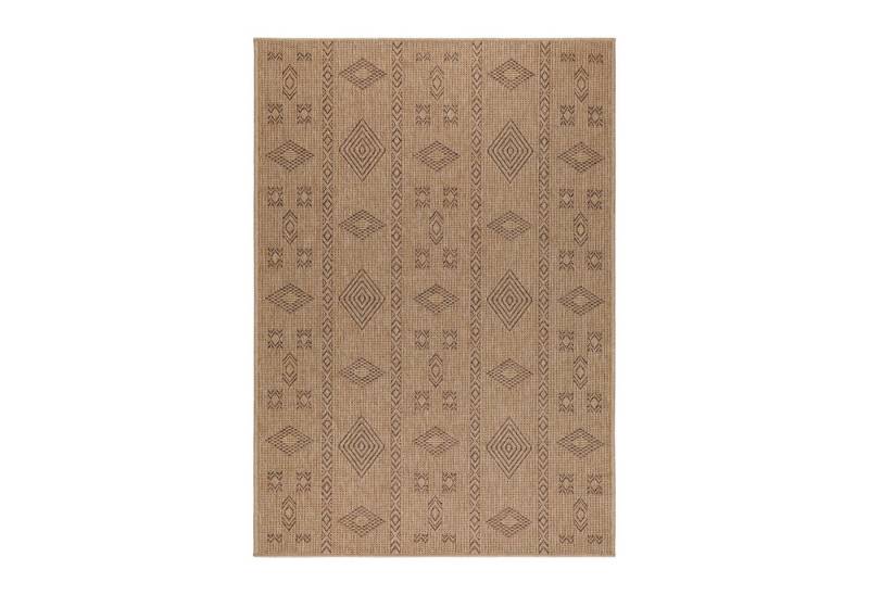 Teppium Teppich Vintage Design, Rechteckig, Höhe: 5 mm, Outdoor Teppich Vintage Design Natur Optik für Küche Balkon Terrasse von Teppium