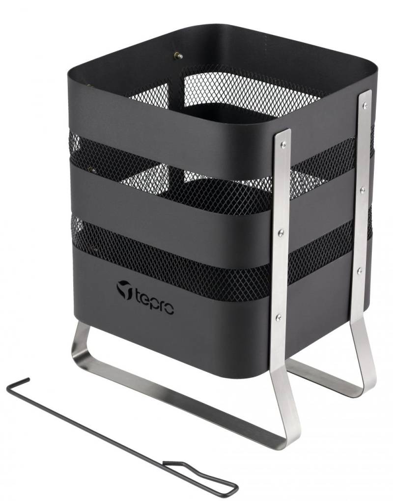 Tepro Design Feuerstelle schwarz / Edelstahl von Tepro Garten