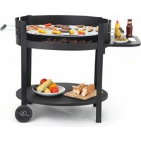 Holzkohlegrill Chill & Grill Calypso Kohlegrill Grillwagen mit Rollen - Tepro von Tepro