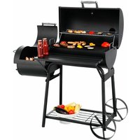 Smoker Garten Barbecue Grill Grillwagen Holzkohlengrill Kohlegrill Biloxi - Tepro von Tepro