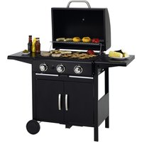 TEPRO Gasgrill »Mayfield«, 3 Brenner, Grillfläche: 27,5 x 44 cm - schwarz von Tepro