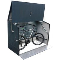 7170 Fahrradbox Fahrradgarage Gartenbox 196x89x133 cm anthrazit mit Rampe - Tepro von Tepro