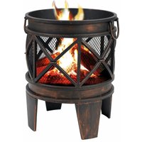 Tepro - Feuerstelle Terrassenofen Ofen Feuerkorb Kamingrill Gartenkamin Gracewood von Tepro